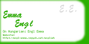 emma engl business card